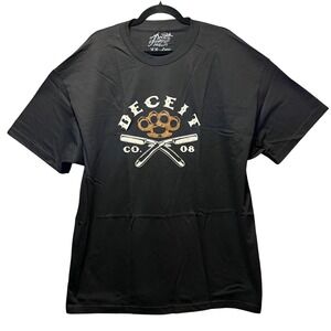 Graphic T-Shirt Snitches Get Stitches‎ XX-Large Black Deceit Y2K Streetwear